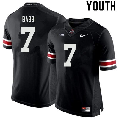 Youth Ohio State Buckeyes #7 Kamryn Babb Black Nike NCAA College Football Jersey Fashion JLV3044TI
